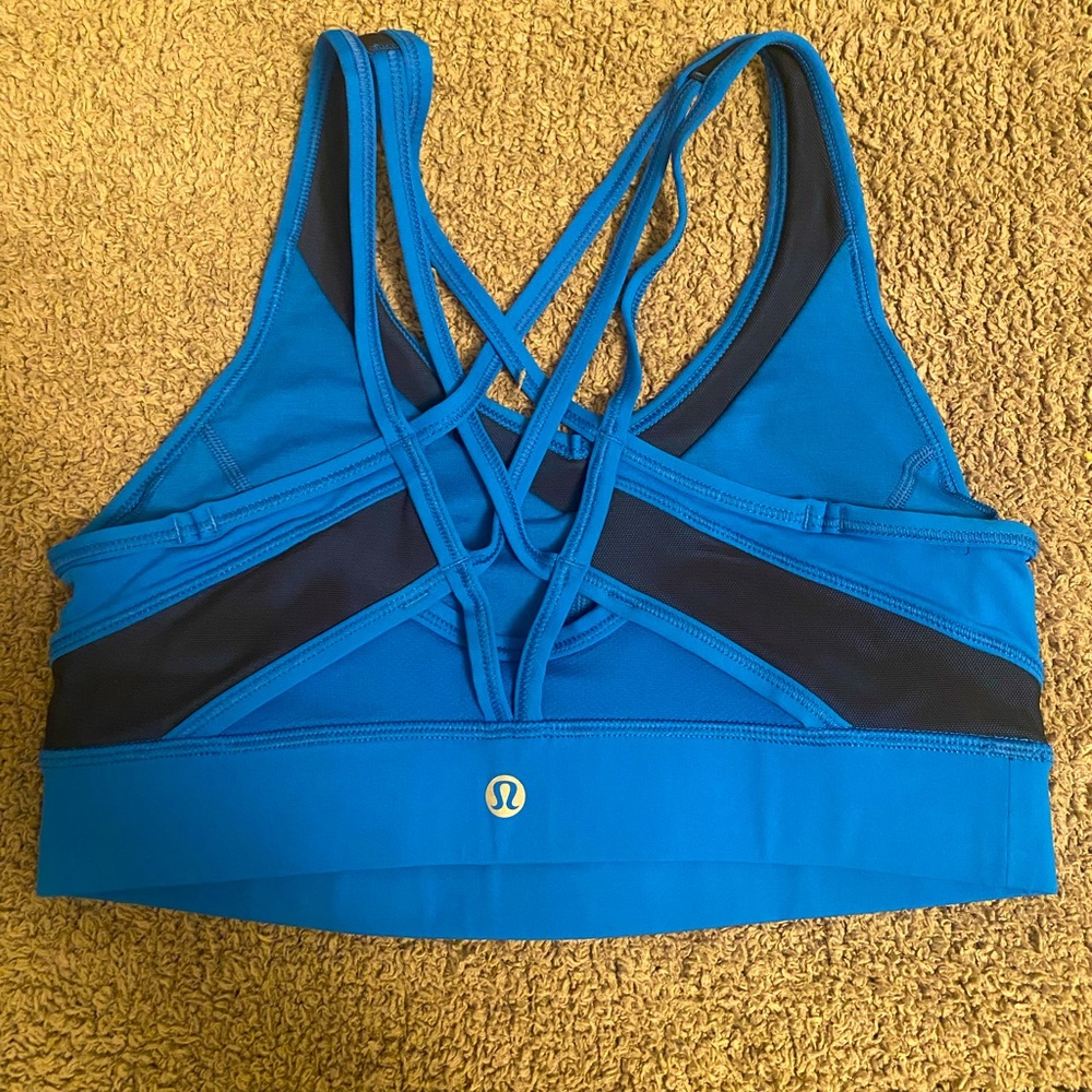 LULULEMON sports bra in blue size 4 - Picture 2 of 2